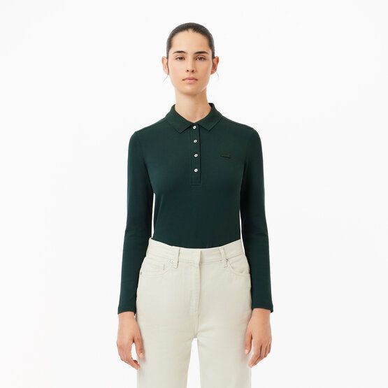 Lacoste Langarm Polo dunkelgrün