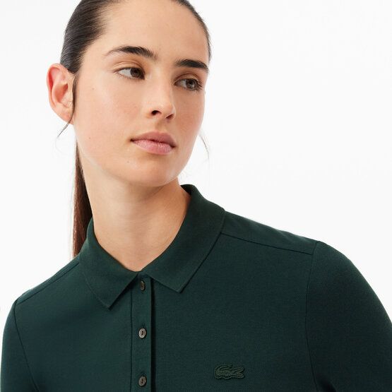 Lacoste Langarm Polo dunkelgrün