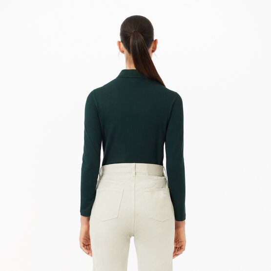 Lacoste Langarm Polo dunkelgrün