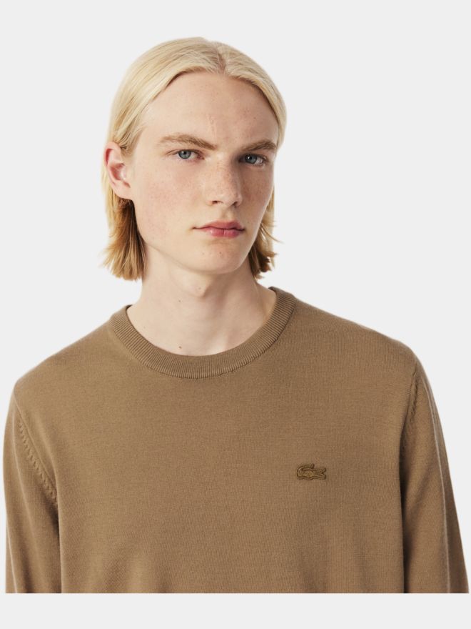 Lacoste Pullover Strick beige