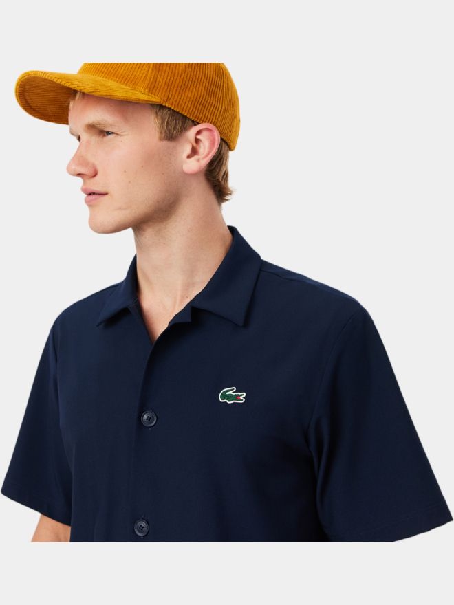 Lacoste Halbarm Hemd navy