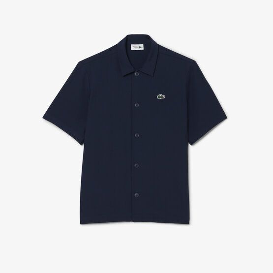 Lacoste Halbarm Hemd navy