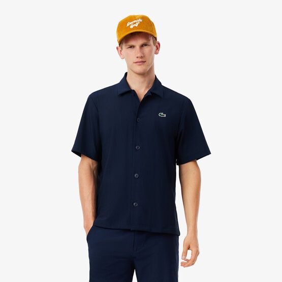 Lacoste Halbarm Hemd navy