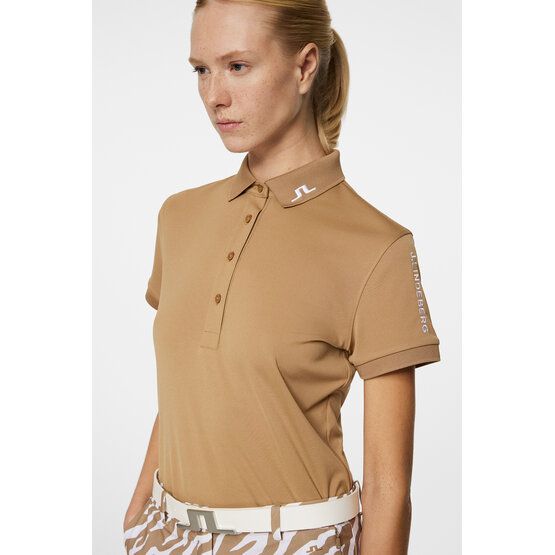 J.Lindeberg  Tour Tech half-sleeve polo brown