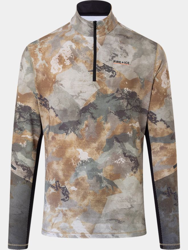 Fire and Ice PASCAL Stretch Midlayer braun