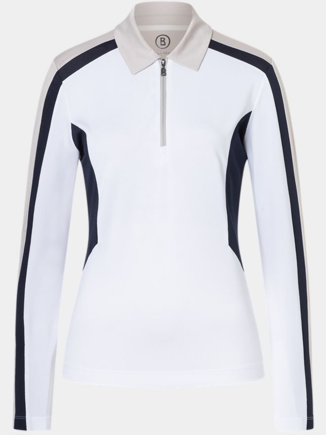 Bogner Polo GRETA s dlouhým rukávem offwhite