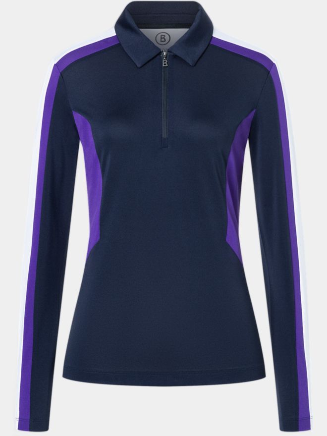 Bogner GRETA Langarm Polo navy