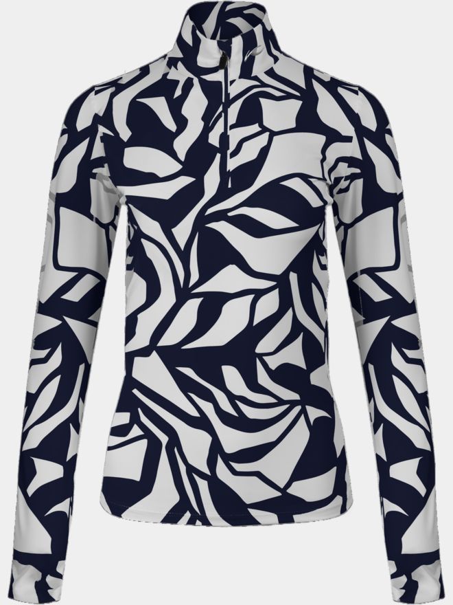 Kjus Motion print half-zip stretch undershirt navy