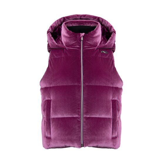 Kjus Vivi Velvet Vest Daunen Weste bordeaux