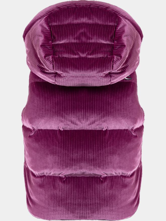 Kjus Vivi Velvet Vest Daunen Weste bordeaux