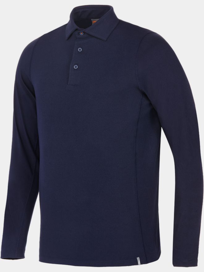 Kjus Scot Langarm Polo navy