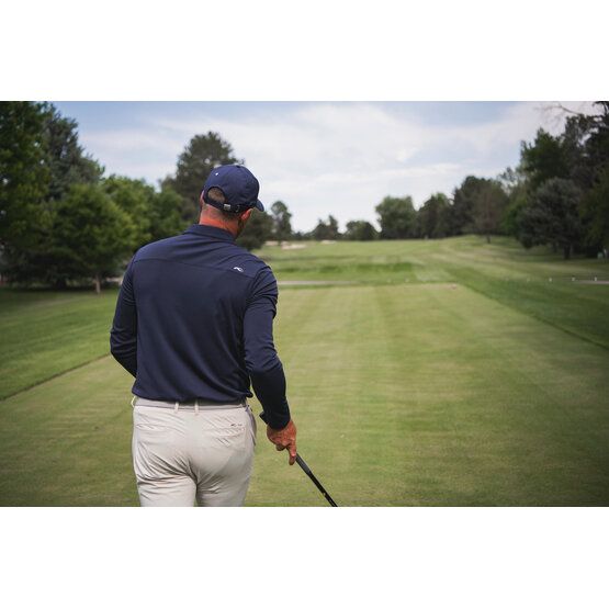 Kjus Scot Langarm Polo navy