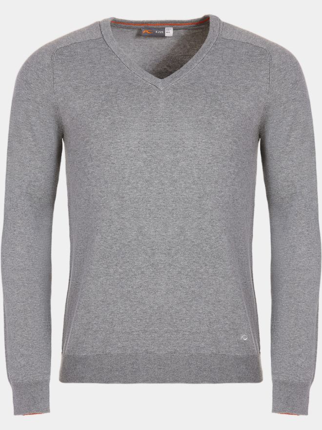 Kjus Kirk V-Neck 2.0 Pullover Strick grau