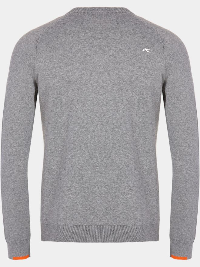 Kjus Kirk V-Neck 2.0 Pullover Strick grau