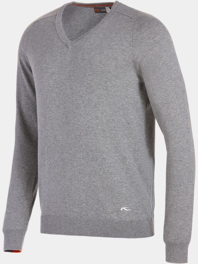 Kjus Kirk V-Neck 2.0 Pullover Strick grau