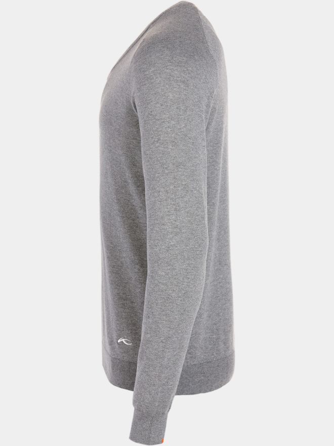 Kjus Kirk V-Neck 2.0 Pullover Strick grau