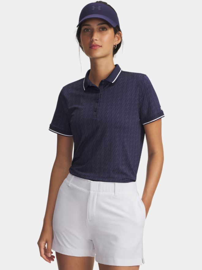 Under Armour Žakárová polokošile Drive s krátkým rukávem námořnická modrá