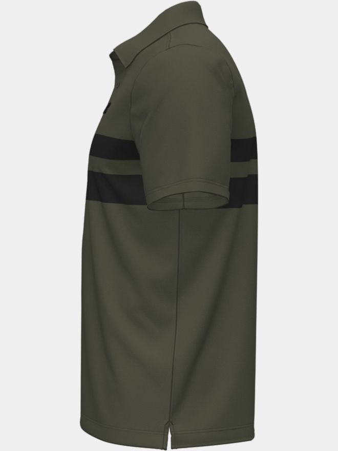 Under Armour Playoff 3.0 Polo-Dual Chest Stripe Halbarm Polo oliv