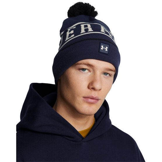 Under Armour Halftime čepice Pom Beanie Hat námořnická modrá