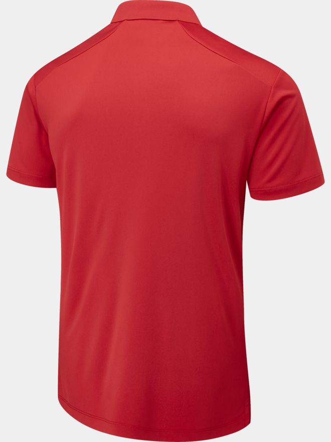 Ping Lindum half-sleeve polo red