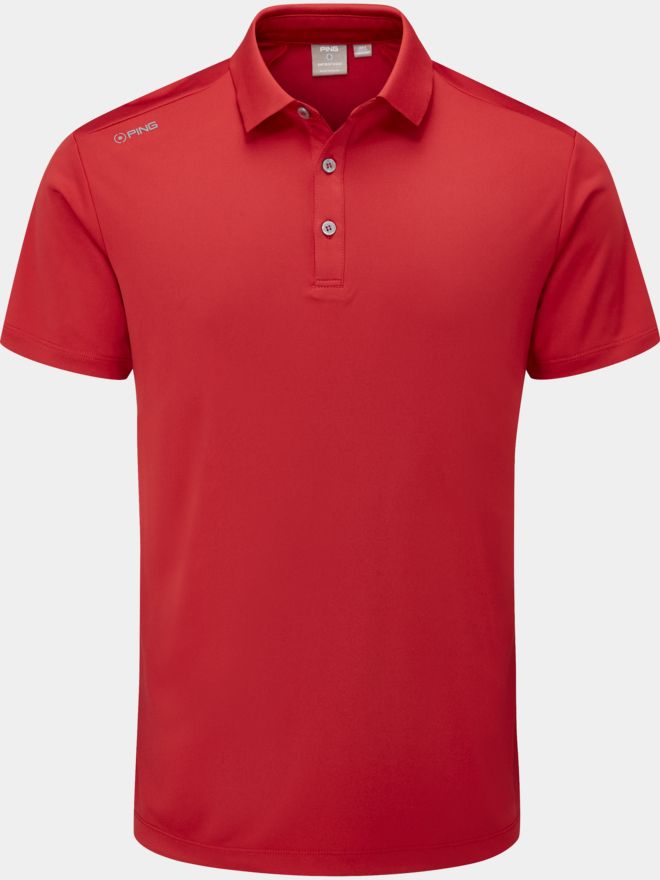 Ping Lindum half-sleeve polo red