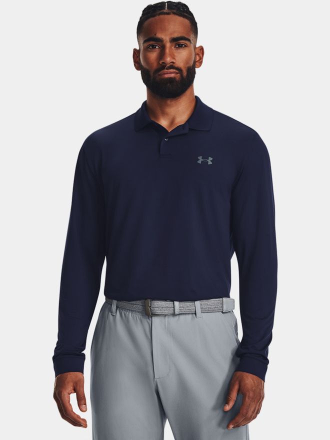 Under Armour Matchplay Langarm Polo navy
