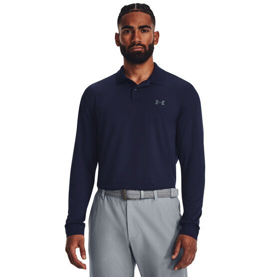 Under Armour Matchplay Langarm Polo navy