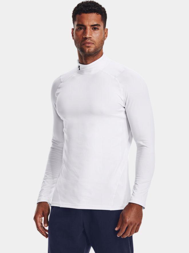 Under Armour CG Armour Fitted Mock Unterzieher weiß