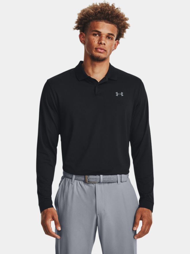 Under Armour Matchplay Langarm Polo schwarz