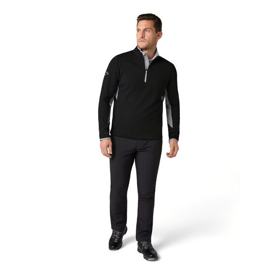 Callaway  BLOCKED LS 1/4 ZIP PULLOVER Thermo Midlayer schwarz