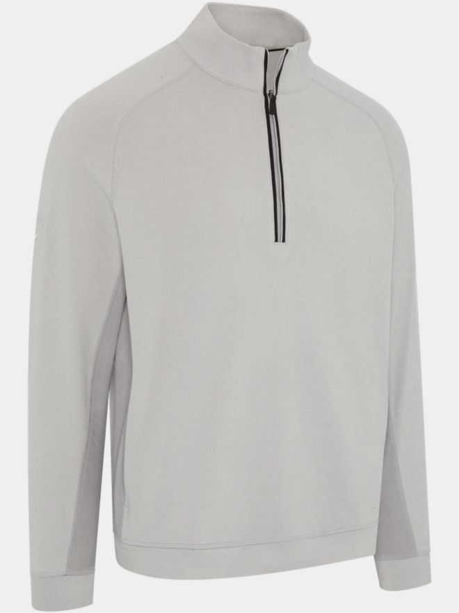 Callaway BRUSHED RIB 1/4 ZIP PULLOVER Stretch Midlayer grau melange