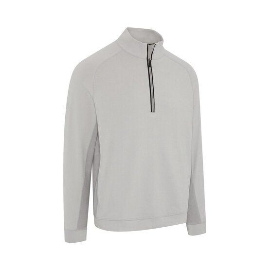 Callaway BRUSHED RIB 1/4 ZIP PULLOVER Stretch Midlayer grau melange