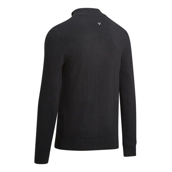 Callaway WINDSTOPPER 1/4 ZIPPED SWEATER Windstopp Strick schwarz