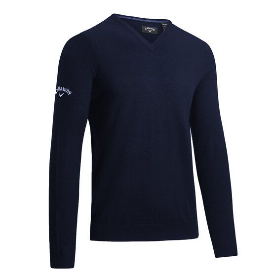 Callaway V-NECK MERINO SWEATER Pullover Strick navy