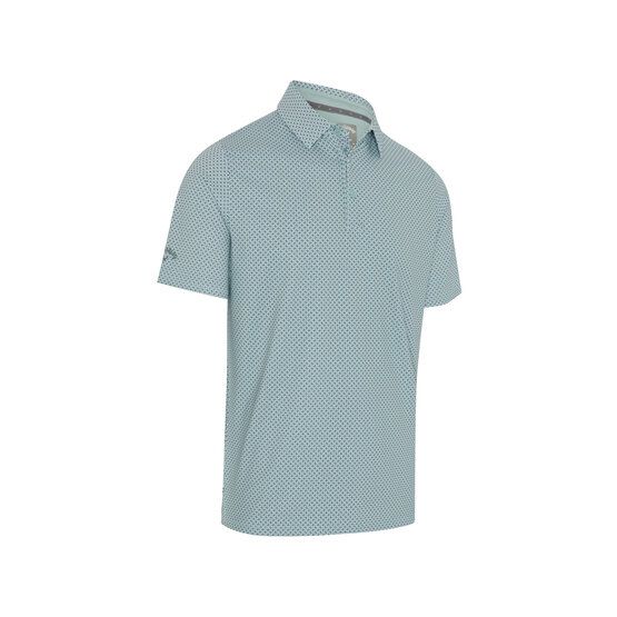 Callaway TEXTURED CHEV PRINTED Halbarm Polo hellgrün