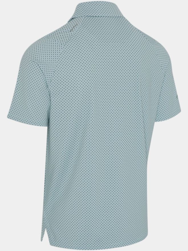 Callaway TEXTURED CHEV PRINTED Halbarm Polo hellgrün