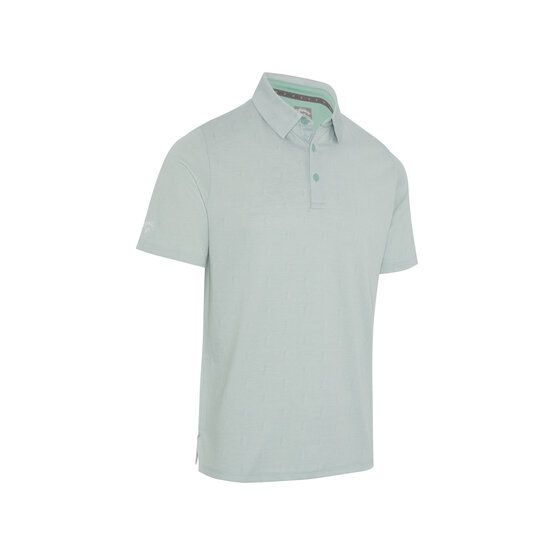 Callaway CHEV TWILL JACQUARD Halbarm Polo hellgrün