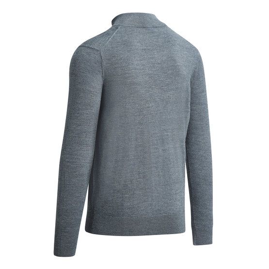 Callaway 1/4 BLENDED MERINO SWEATER Troyer Strick grau melange