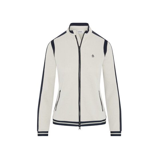 Penguin KNIT EMBOSSED FLORAL COLORBLOCK Stretch Jacke beige