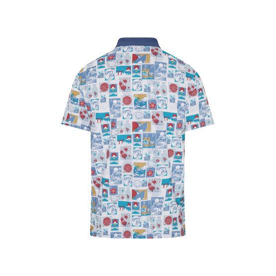 Penguin  Pete's Stamp Roadmap Polo s krátkým rukávem bílá