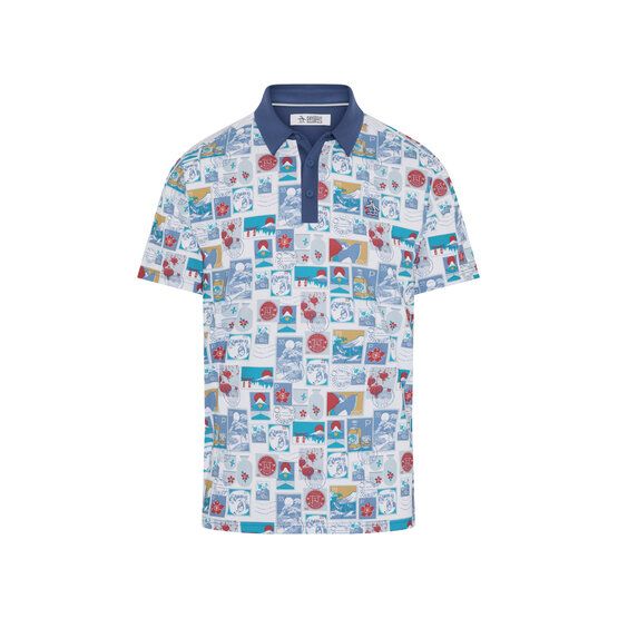 Penguin  Pete's Stamp Roadmap Polo s krátkým rukávem bílá