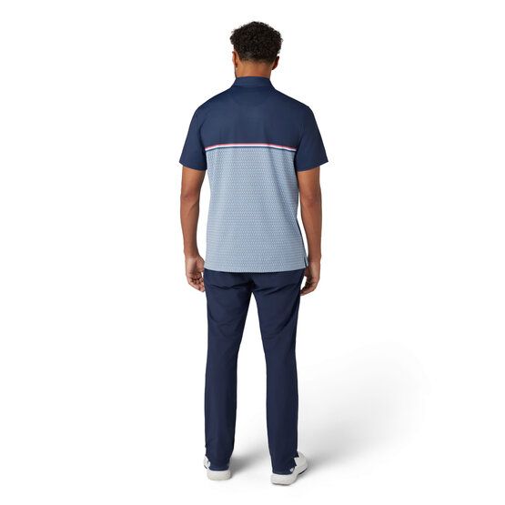 Penguin  Engineered P Color Blok Print polo s krátkým rukávem šedá