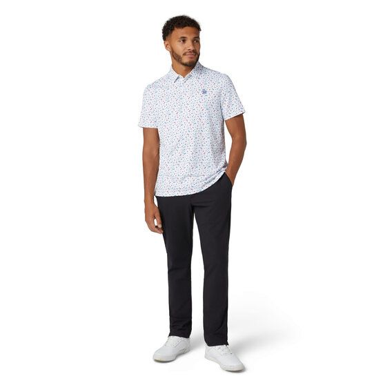 Penguin  19th Hole Sake-Tini Novelty Print polo s krátkým rukávem bílá