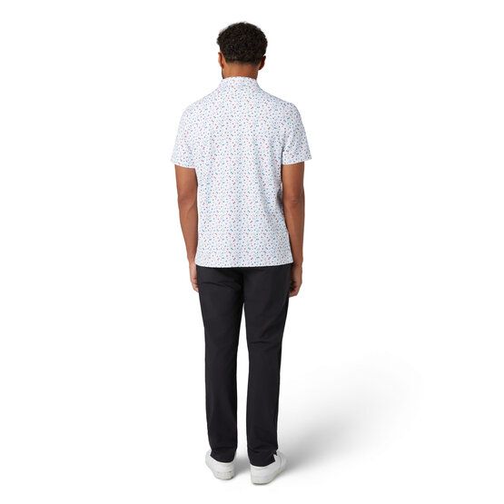 Penguin  19th Hole Sake-Tini Novelty Print polo s krátkým rukávem bílá