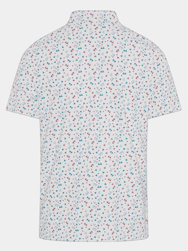 Penguin 19th Hole Sake-Tini Novelty Print Halbarm Polo weiß