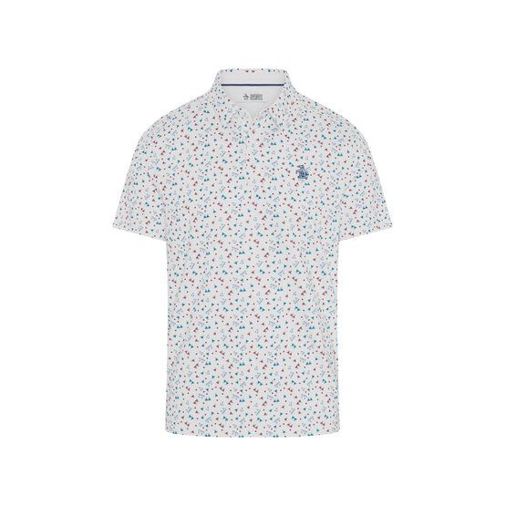 Penguin  19th Hole Sake-Tini Novelty Print polo s krátkým rukávem bílá