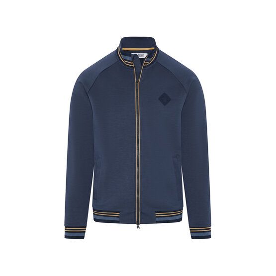 Penguin LS Full Zip Heritage Knit Track Jacket Stretch Jacke navy