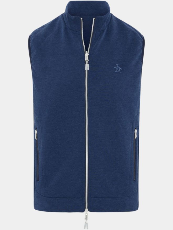 Penguin Reversible Insulated Vest Layering Stretch Weste navy