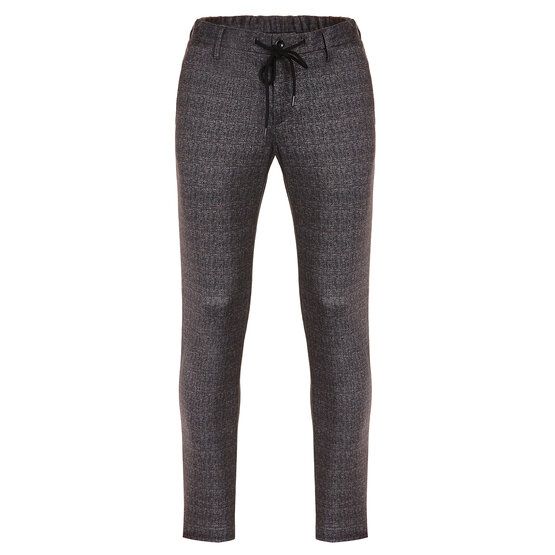 Alberto JUMP-G - Jersey Check Joggpant Hose blau