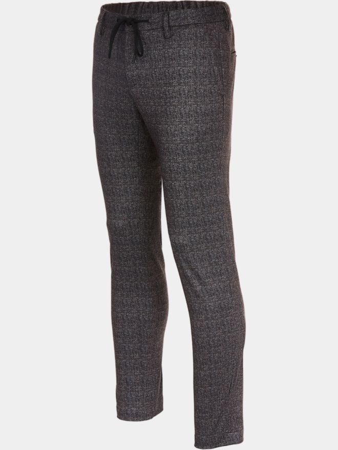 Alberto JUMP-G - Jersey Check Joggpant Hose blau